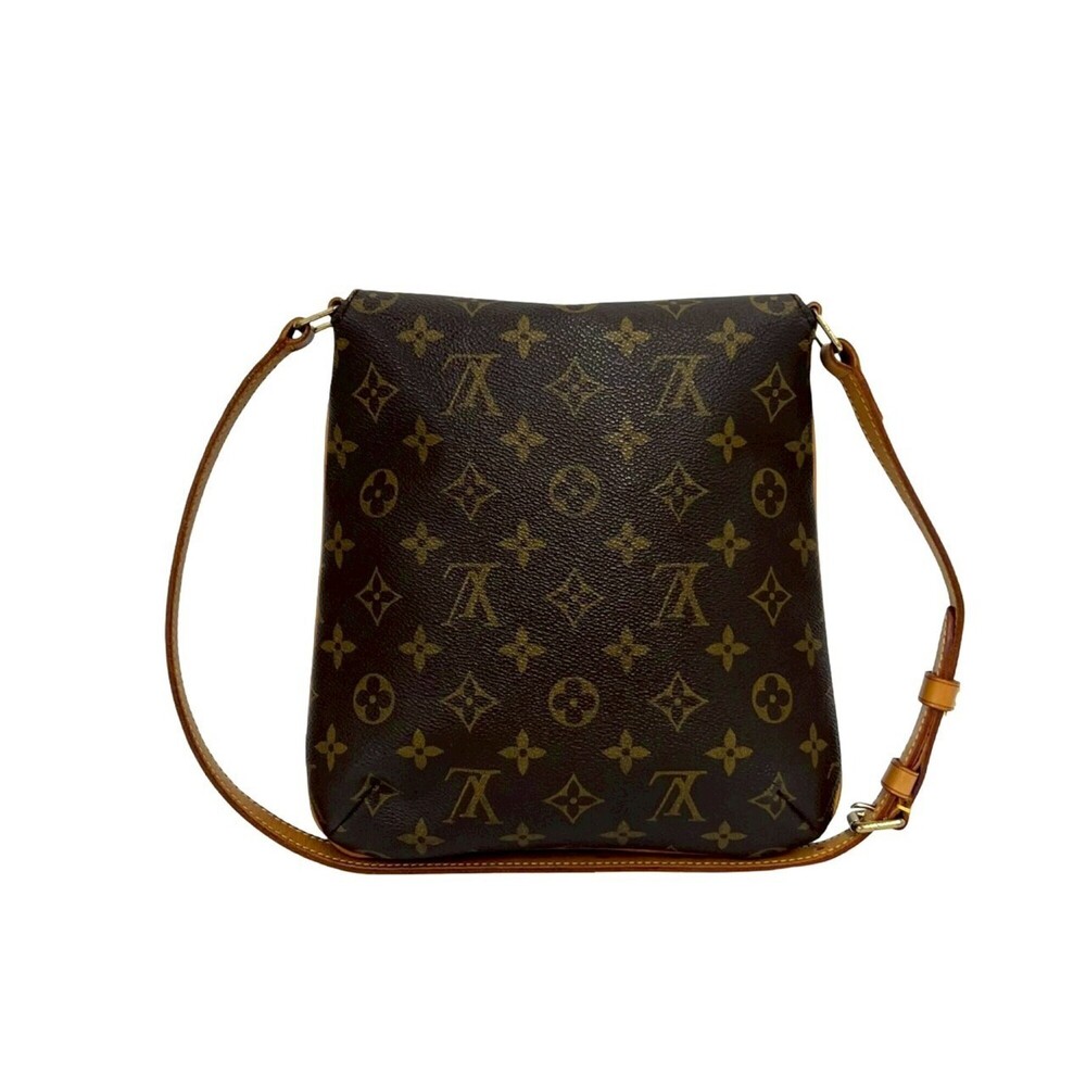 LOUIS VUITTON Vintage Brown Monogram Leather Shoulder Bag